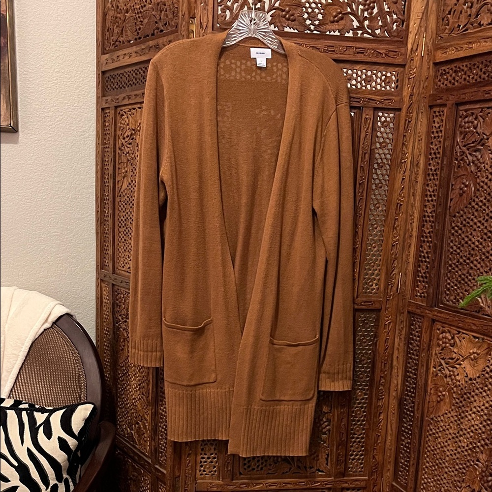 Old Navy Women's Tan Open Front Cardigan
